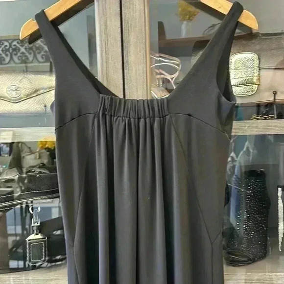 Cabi Women's Medium Black Jersey Empire Waist Knee Length Dress Size small - Picture 6 of 8
